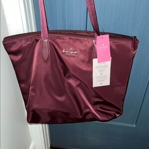 Kate Spade Red Tote Bag with Smooth Finish